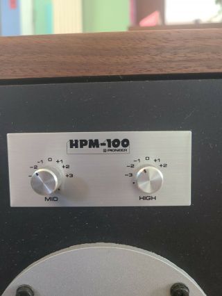Two PIONEER HPM - 100 Stereo Speakers 4 - WAY 100 WATT JBL L100 Vintage 4