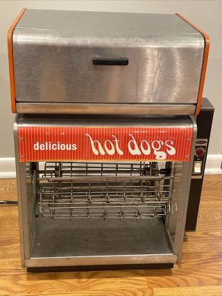 Vintage Star Rotisserie Hot Dog And Bun Warmer