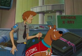 Hanna Barbera Scooby Doo Shaggy Zombie Island Production Cel Custom Agents.