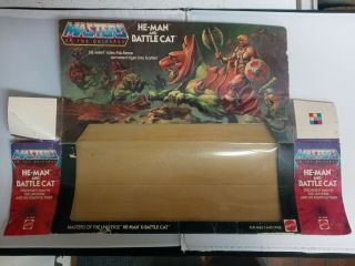 Motu He - Man & Battle Cat Masters Of The Universe Gift Set Box Only Rare Vintage