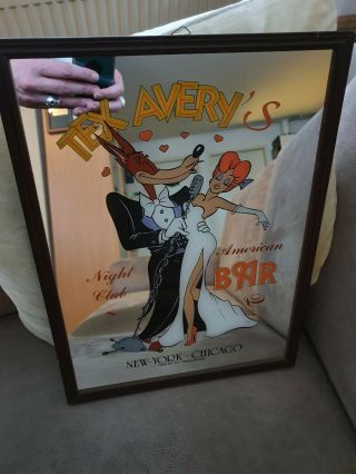 Extremely Rare Droopy Tex Avery With The Girl Dancing In Night Club Old Mirror