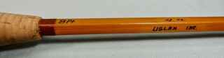 Uslan Challenger Five Sided Bamboo Fly Rod 8 ' 3 piece 2 tips EX w/ Tube & Bag 5