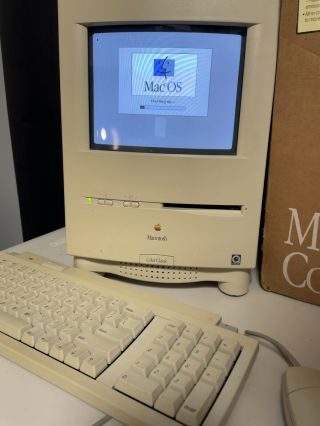 Vintage Boxed Macintosh Color Classic M1600 - RECAPPED - 10MB/250MB,  Keyboard/Mouse 2