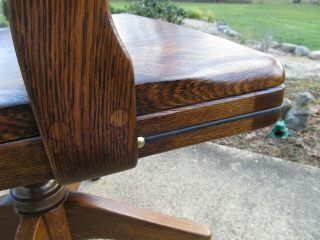 Vintage Antique Oak Lawyers/Bankers/ Office Chair Marble Chair Co.  Restored 6