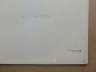 The Beatles White Album 1968 Uk Stereo Top Open 0136617 Wide Spine