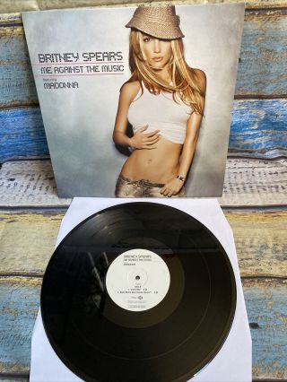 Britney Spears Feat Madonna Me Against The Music 2003 Uk 12 " Vinyl Record.
