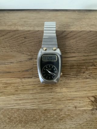 Vintage Heuer Senator Gmt Vintage Lcd Watch