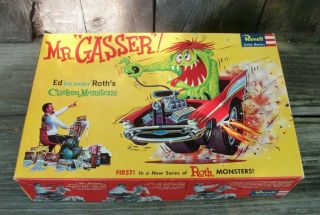 Vintage Revell Ed Roth Mr Gasser Hot Rod Monster Model Kit 1963 Ratfink