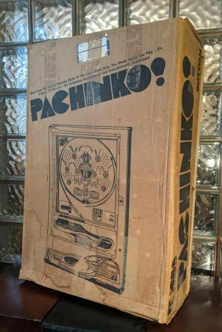 Vintage 1970s Sanyo Comet - Ii Pachinko Machine W/ Grail Piece Box