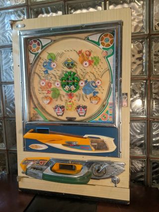 Vintage 1970s Sanyo COMET - II Pachinko Machine w/ Grail Piece BOX 3