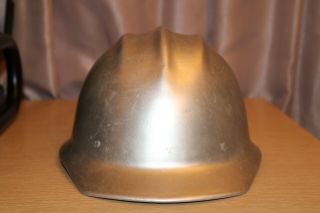 E.  D.  BULLARD HARD BOILED ALUMINUM HARD HAT 502 Men ' s Safety RARE SF USA Vintage 2