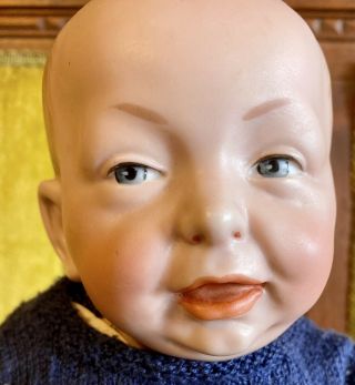 Antique German 14” Kammer Reinhardt 100 Character Doll With Orig Toddler Body