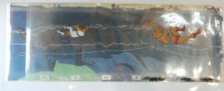 Filmation He Man Masters Of The Universe Animation Cel,  Matching Background Wow