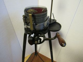 Gearhart Knitting Machine Standard Knitter Vintage Antique with Tripod Stand 2