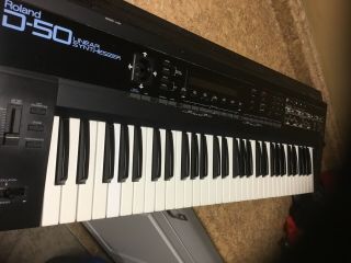 Roland D - 50 Digital Linear Synthesizer Keyboard 61 Key Vintage 1987 80 