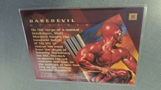 1996 Marvel Masterpieces Base 96 Daredevil Genesis Near Single Card 2