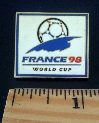 Fifa World Cup France 1998 Soccer Ball Enamel Lapel Pin