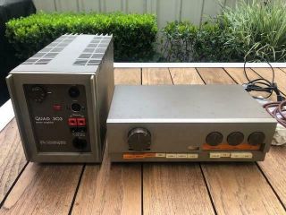 Quad 33 Pre - Amp And 303 Power Amp.  Vintage Amplifier C1970s