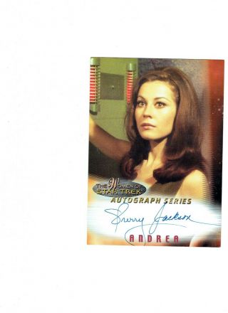 2000 Rittenhouse Women Of Star Trek In Motion Autograph Sherry Jackson A2