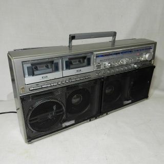 Sharp Gf - 777 Boombox Ghettoblaster Stereo Vintage Japan Cosmetic Issues