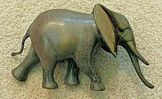 Loet Vanderveen Bronze Elephant Figurine.  Signed,  Numbered.  8x4.  5x4 " Vintage.
