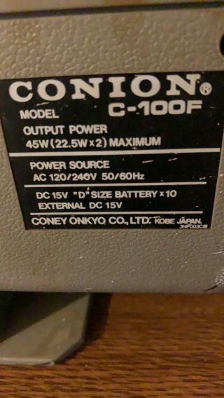 conion c - 100f boombox Vintage Retro 80’s 3