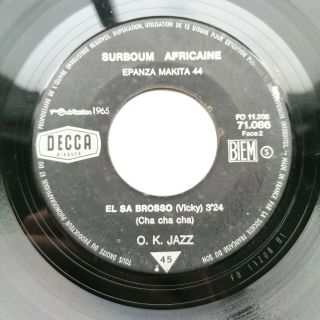 Ok Jazz - El Sa Brosso - Immense Deep Afro Latin Cha Cha - Congo Decca 1965