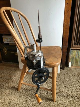 Cast Iron Hosiery Auto Knitter Circular Sock Machine Vintage Sewing