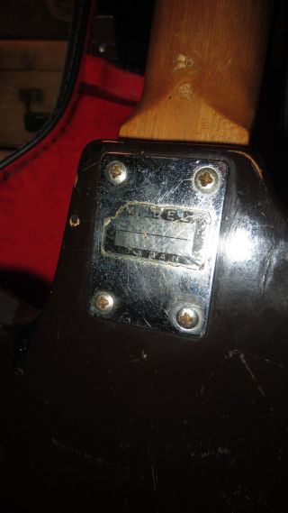 Vintage 1966 Teisco EB - 200 Electric Bass Guitar Sunburst Soft Case 6