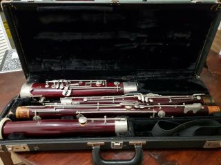 Vintage Lesher Wood Bassoon W\case