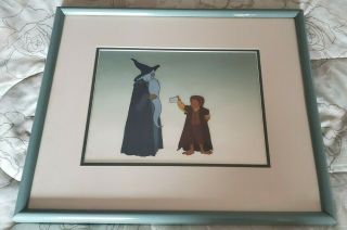 Lord Of The Rings Animation Cell Gandalf And Bilbo Framed