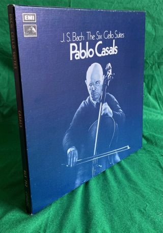 RLS 712 Pablo Casals Bach The Six Cello Suites 3 X LP EMI Box Set,  booklet NM 2