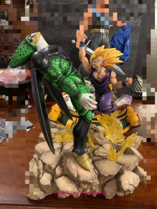 Dragon Ball Saiyan Son Gohan Vs Cell 1/6 Painted Statue Gk Model Dm Studio