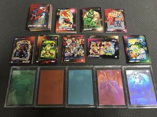 1992 Marvel Universe Series 3 Hologram Set W/ Partial Base Card Set
