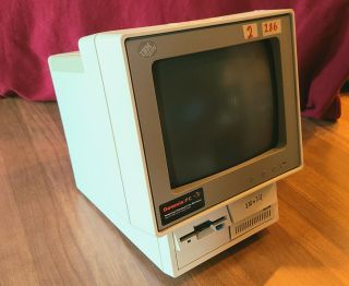 Vintage Ibm Ps/2 Model 25 With Genesis - Pc Upgrade To Intel 286 - Powers On