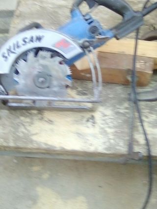 VINTAGE SKILSAW (ROOF CUTTER ' S DADO CHIPPER SAW) Mdl 5860 Wormdrive GROOVER 4