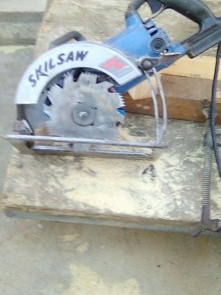 VINTAGE SKILSAW (ROOF CUTTER ' S DADO CHIPPER SAW) Mdl 5860 Wormdrive GROOVER 6