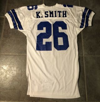 Dallas Cowboys Kevin Smith Vintage Game Issued 1992 Russell Jersey 44,  4 Inches