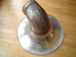 Vintage Cg Conn Sousaphone Bell - Silver W/ Gold Plate Inlay