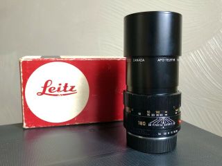 Leica Leitz APO - Telyt - R 1:3.  4 / 180 f3.  4 180mm Lens SLR Nikon Vintage 2