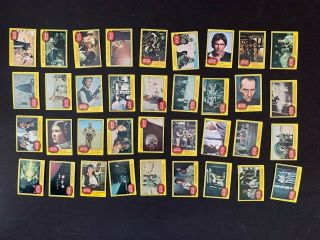 1977 Topps Star Wars 3rd Series 3 Complete 66 Yellow Trading Card Set Ex,
