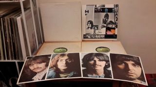 The Beatles American White Album Stereo 1st Press No.  3034323 W Poster & Pics