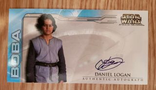 Star Wars Attack Of The Clones Widevision Autograph Daniel Logan