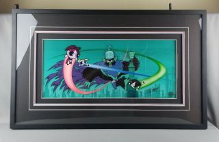 Power Puff Girls Hand - Painted Limited Edition Cel Framed Signed Craig Mccracken