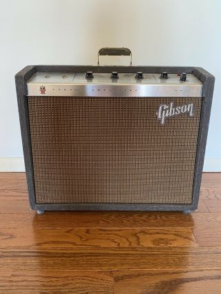 Vintage Gibson Scout Amp Ga - 17rvt/10” Speaker/original Reverb,  Tremelo,  Speaker