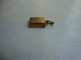 Vintage 18K CARTIER Gold Brick Gold Bar Bracelet CHARM Pendant 6