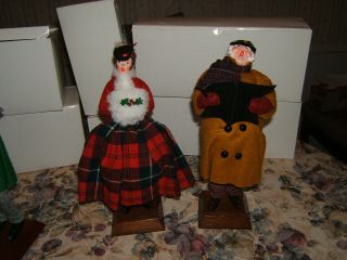 7 Vintage Simpich Christmas Carolers Character Dolls in the boxes. 5
