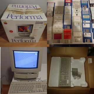 Very Good Vintage Apple Macintosh Performa Lc 575 W/ Box & 40,  Discs Computer