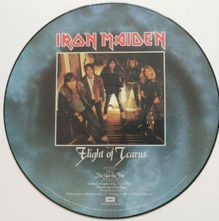 Iron Maiden Flight Of Icarus Limited Edition Uk Picture Disc 12 " 12 Emi P5378