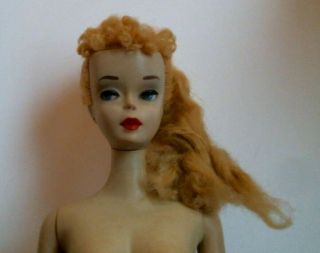 Vintage 3 Ponytail Barbie Doll Blonde - Very Pretty